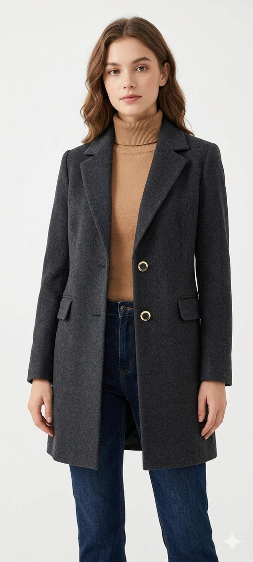 Oltretempo Cappotto Monopetto in Tinta Unita - Falcone Abbigliamento