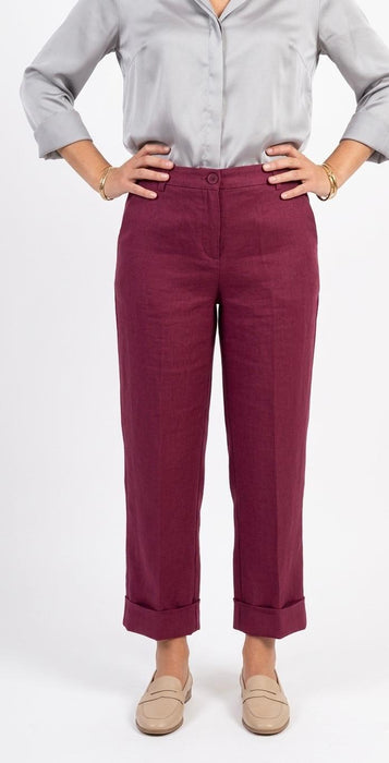 Studio SDB Venezia Pantalone Donna in 60% Lino e 40% Cotone