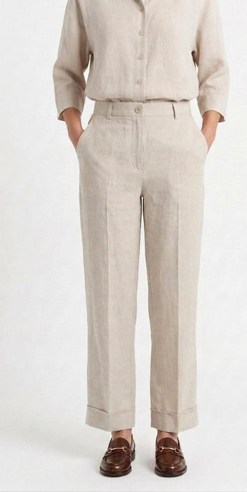 Studio SDB Venezia Pantalone Donna in 60% Lino e 40% Cotone