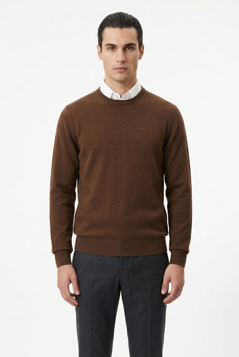 Colerige Uomo Maglione Girocollo in 100% Lana Merinos