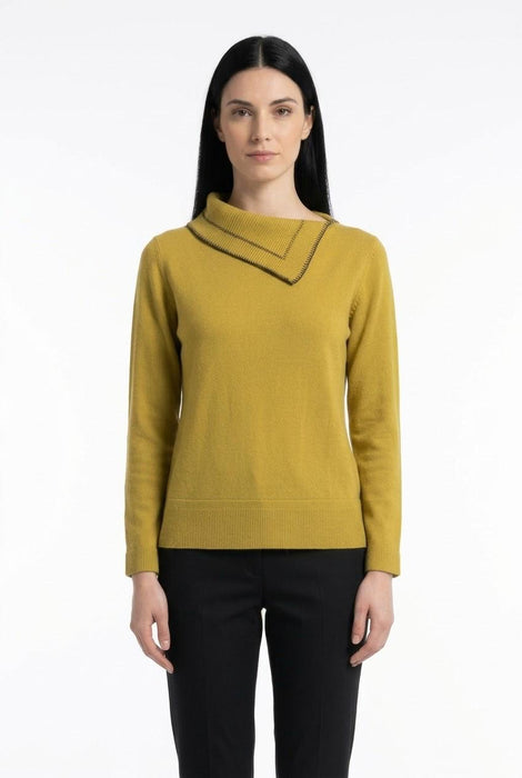 Cleonice Donna Maglia in 100% Pura Lana di Biella certificata - Falcone Abbigliamento