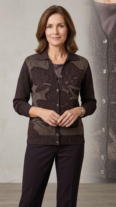 Cleonice Donna Cardigan Glitterato