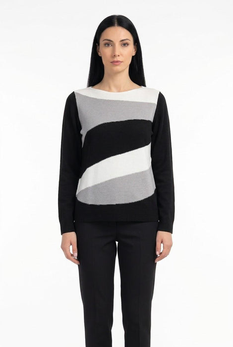 Cleonice Donna Maglia Girocollo in 100% Lana di Tollegno - Falcone Abbigliamento