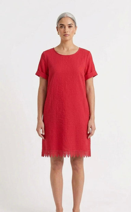 VLT'S Abito Donna in 100% Cotone con Tasche nei Fianchi
