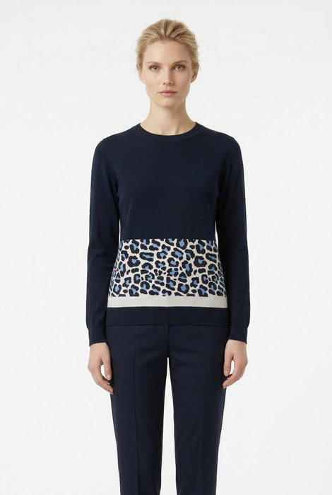 Alma Righi Donna Maglia Girocollo in Misto Lana
