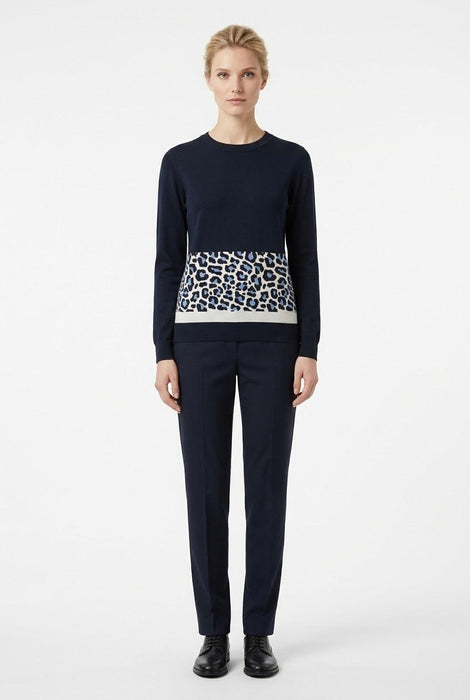 Alma Righi Donna Maglia Girocollo in Misto Lana