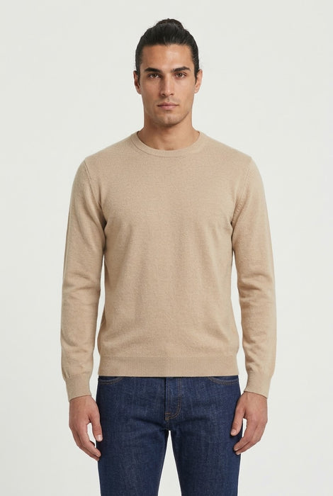 Colerige Uomo Maglia Girocollo in 100% Lana Merinos