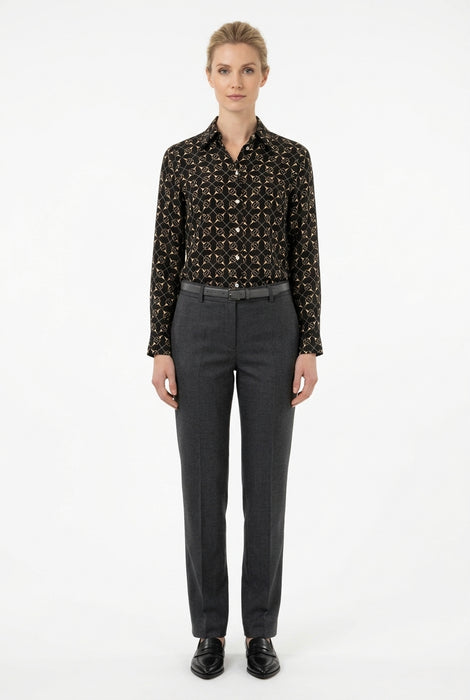 VLT'S Donna Camicia in Pura Viscosa Naturale certificata