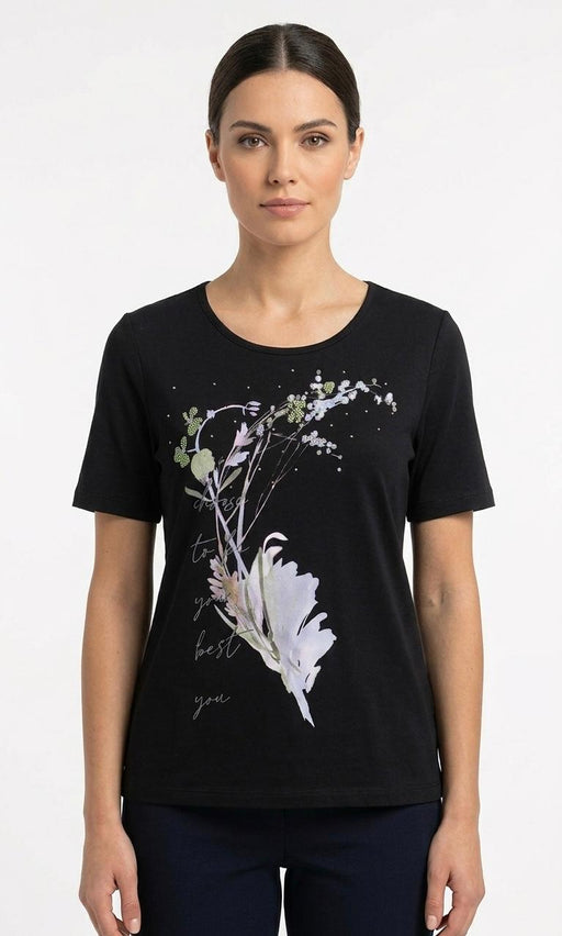 Eleonora del Bono T-Shirt Donna in 95% Cotone e 5% Elastan - Falcone Abbigliamento