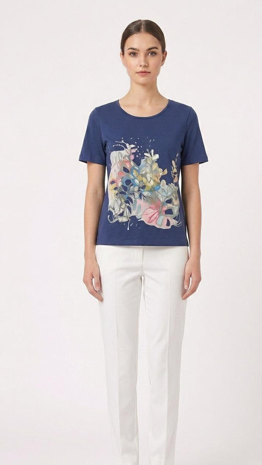 Eleonora del Bono T-Shirt Donna in 95% Cotone e 5% Elastan - Falcone Abbigliamento