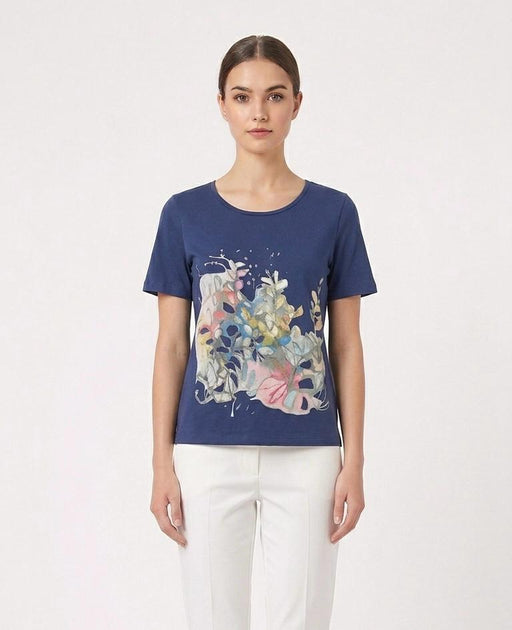 Eleonora del Bono T-Shirt Donna in 95% Cotone e 5% Elastan - Falcone Abbigliamento