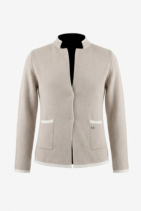 Studio SDB Venezia Donna Cardigan in Misto Lana e Lana Alpaca