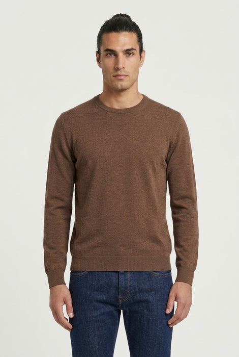 Colerige Uomo Maglia Girocollo in 100% Lana Merinos