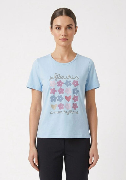 Eleonora del Bono Maglia Donna in 95% Cotone e 5% Elastan - Falcone Abbigliamento