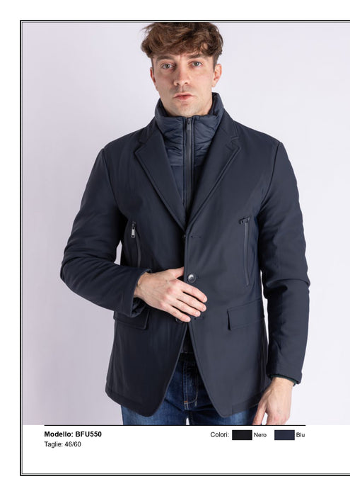 Ghiacciozero Uomo Giacca Impermeabilizzata con pettorina Staccabile