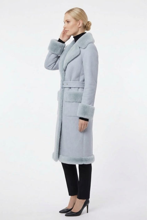 Feel Donna Cappotto in Eco Montone con Inserti in Eco Pelliccia