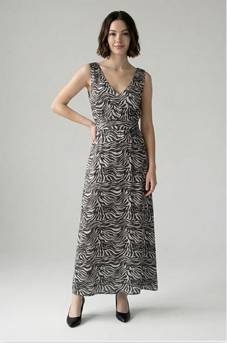 Corte dei Gonzaga Donna Lungo Abito in 100% Morbida Viscosa