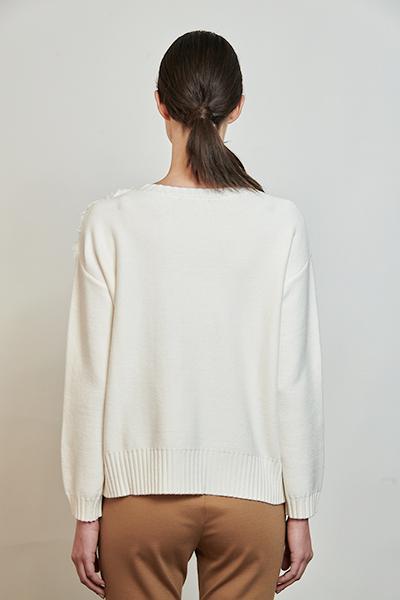 Corte dei Gonzaga Maglia girocollo Donna in Morbida Viscosa