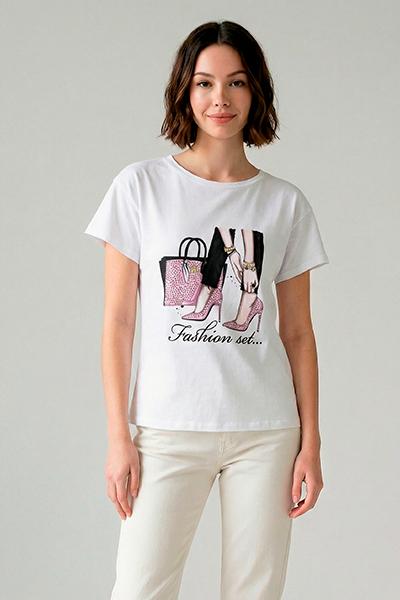 Corte dei Gonzaga Donna T-Shirt in Cotone - Falcone Abbigliamento