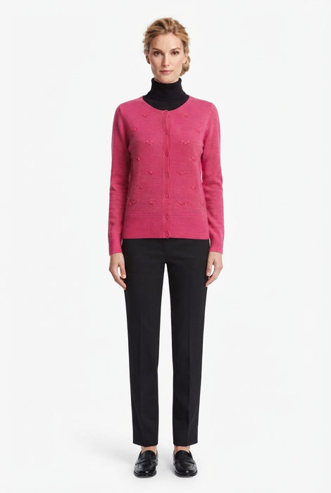 Eleonora del Bono Cardigan 100% Lana Merino Extrafine