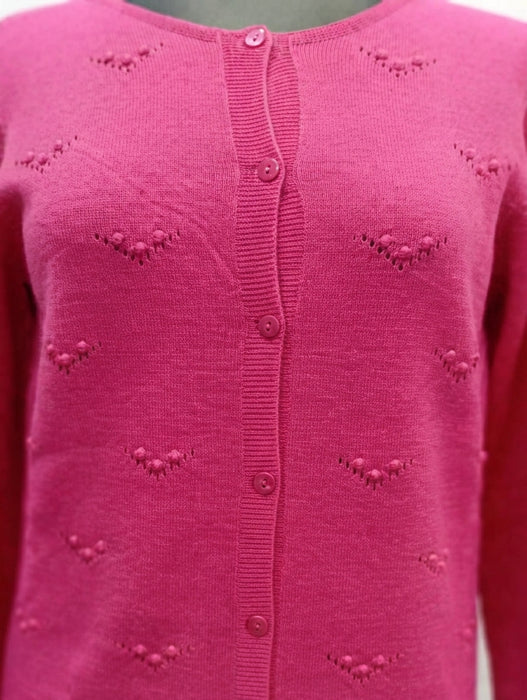 Eleonora del Bono Cardigan 100% Lana Merino Extrafine