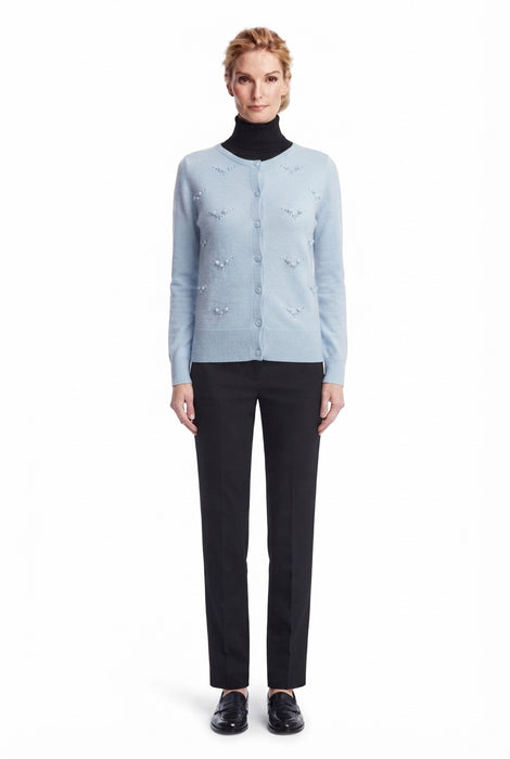 Eleonora del Bono Cardigan 100% Lana Merino Extrafine