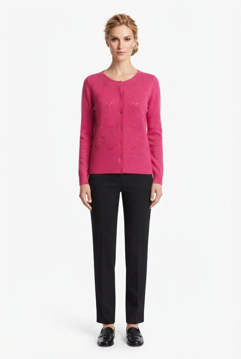 Eleonora del Bono Cardigan 100% Lana Merino Extrafine