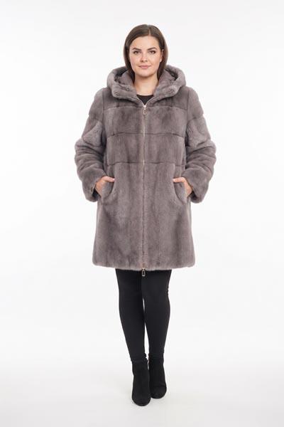Corte dei Gonzaga Donna Eco Pelliccia Calibrata con Cappuccio Impermeabilizzato Staccabile