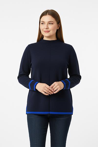 Corte dei Gonzaga Donna Maglia Lupetto con Vestibilità Calibrata