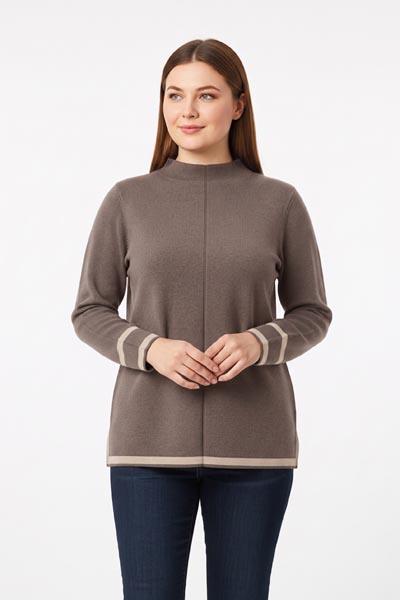 Corte dei Gonzaga Donna Maglia Lupetto con Vestibilità Calibrata