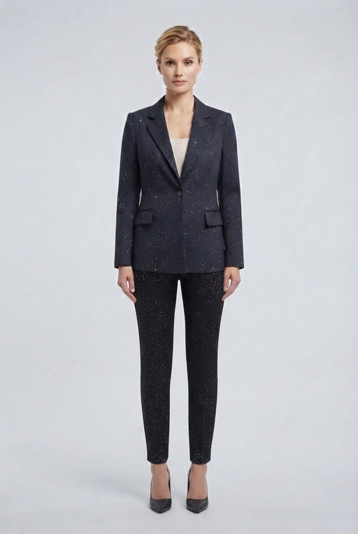 Corte dei Gonzaga Donna Tailleur Glitterato con Vestibilità Calibrata - Falcone Abbigliamento