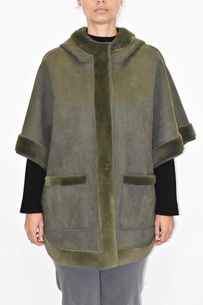 Corte dei Gonzaga Mantella in Eco Montone Calibrata Donna