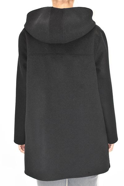 Corte dei Gonzaga Giaccone Calibrato in 100% Pura Lana Merino con Cappuccio