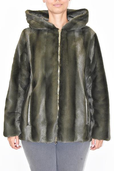 Corte dei Gonzaga Giaccone in Eco Pelliccia Calibrato Donna