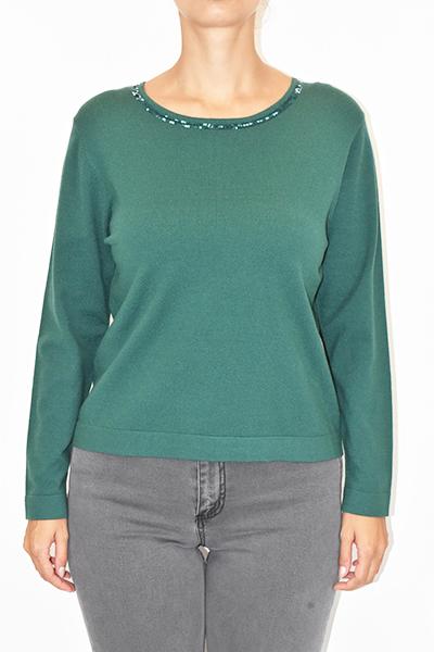 Corte dei Gonzaga Maglia Girocollo Calibrata Donna in Misto Lana