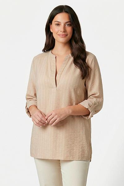 Corte dei Gonzaga Donna Casacca con Scollo a V in Viscosa con Vestibilità Calibrata - Falcone Abbigliamento