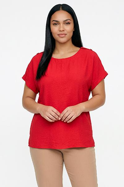 Corte dei Gonzaga Donna Casacca Manica Corta in Misto Viscosa con Vestibilità Calibrata - Falcone Abbigliamento