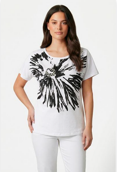 Corte dei Gonzaga Donna T-Shirt In Cotone con Vestibilità Calibrata - Falcone Abbigliamento