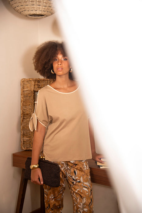 Corte dei Gonzaga Maglia Donna in Cotone con Vestibilità Calibrata