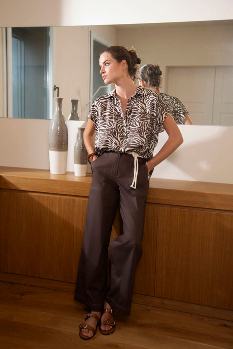 Corte dei Gonzaga Camicia Donna in 100% Morbida Viscosa - Falcone Abbigliamento