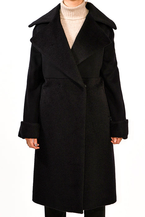 Grigiombra Cappotto Donna in Lana Vergine e Lana Mohair