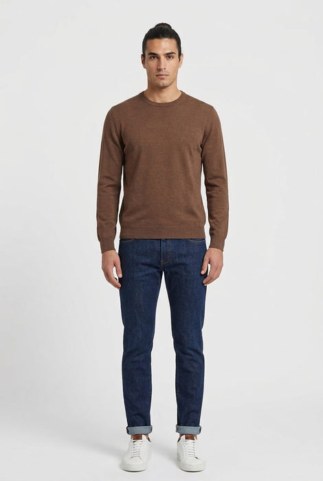 Colerige Uomo Maglia Girocollo in 100% Lana Merinos