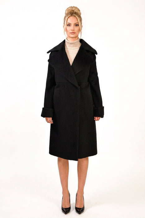 Grigiombra Cappotto Donna in Lana Vergine e Lana Mohair
