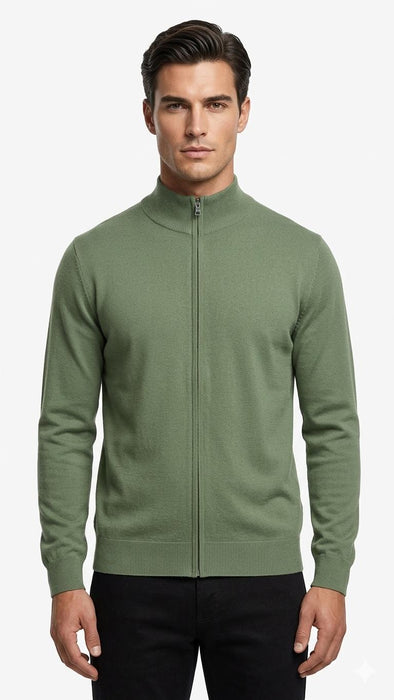 Ghiacciozero Uomo Cardigan Full Zip in 100% Cotone - Falcone Abbigliamento