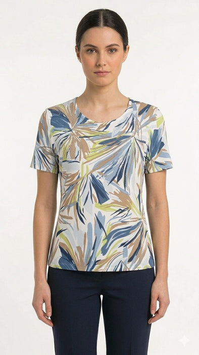 Eleonora del Bono T-Shirt Donna in Viscosa e Nylon - Falcone Abbigliamento