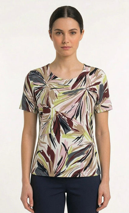 Eleonora del Bono T-Shirt Donna in Viscosa e Nylon - Falcone Abbigliamento