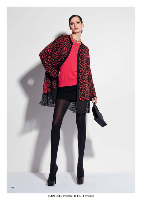 Love to Love by Gai Mattiolo Donna Maglia Girocollo in Misto Cashmere