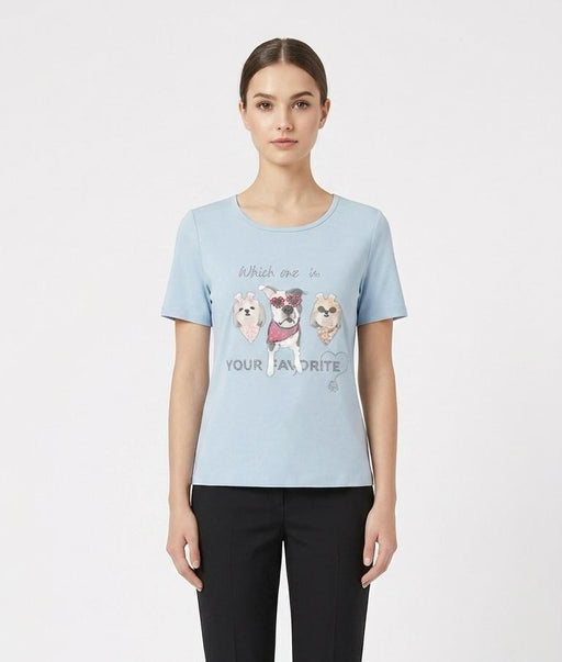 Eleonora del Bono T-Shirt Donna in 95% Cotone e 5% Elastan - Falcone Abbigliamento