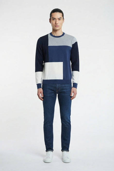 Maglia Girocollo Uomo in Misto Lana