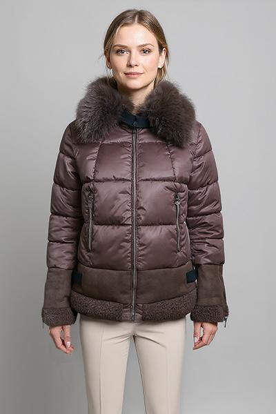 Corte dei Gonzaga Donna Giubbotto con Eco Pelliccia ed Eco Montone